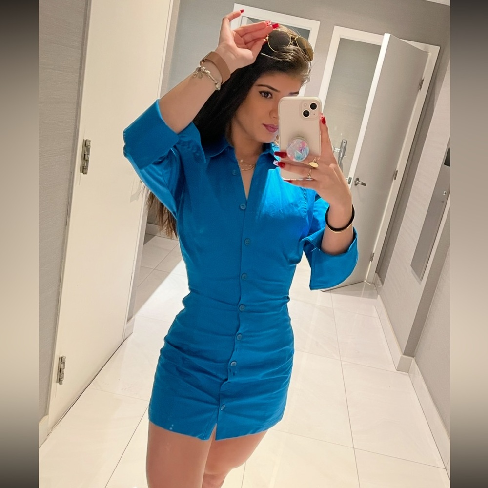 Zara blue dress